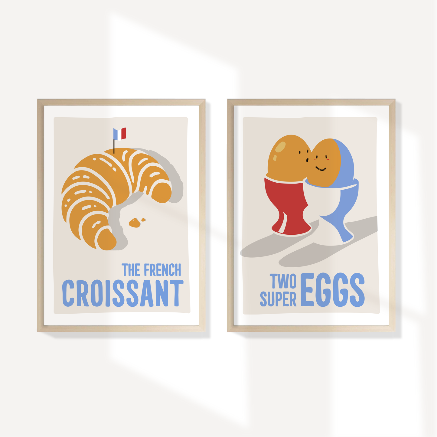 Breakfast wall art set